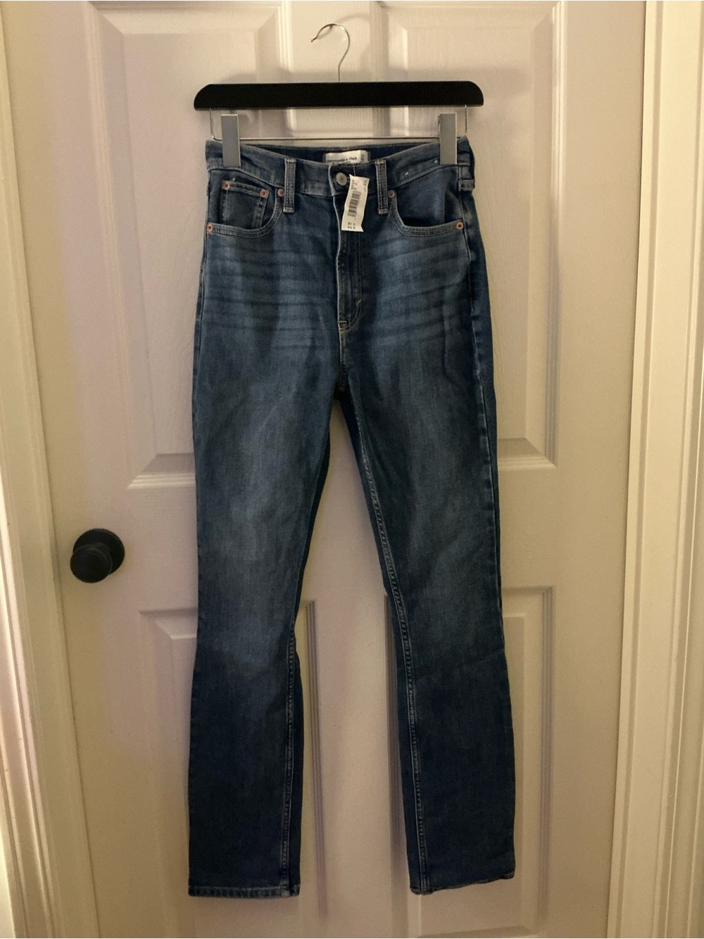 Abercrombie & Fitch Mid Wash Blue Straight Jeans